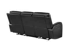 U8880 - 3 Piece Living Room Set (Power Reclining Sofa / Power Console Reclining Loveseat / Power Recliner) - Black