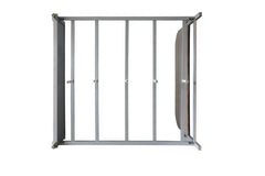 House Marchese - Queen Bed - Two Tone Beige Fabric & Pearl Gray