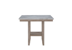 D4010 - 7 Piece Dining Room Set (Bar Table And 6 Bar Stools) - Natural / White