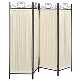 Dove Beige 4 Panel Room Divider - MyWaynesHome #