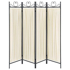 Dove Beige 4 Panel Room Divider - MyWaynesHome #