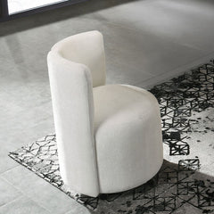Blayde - Side Chair With Swivel (Set of 2) - White Chenille Fabric
