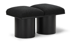 Pavilion - 2 Piece Modular Bench With Black Base