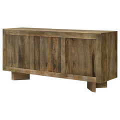 Tyler - 3 Door Solid Wood Sideboard Buffet Cabinet - Mango Brown