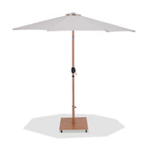 Fiji - Aluminum Patio Umbrella With Square Teak Base