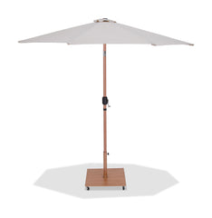 Fiji - Aluminum Patio Umbrella With Square Teak Base