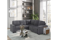 U2660 - Sectional Without Chaise And Without Pull Out Sofa Bed - Gray