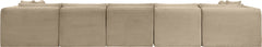 Shaggy - Fabric 7 Piece Modular U-Shaped Armless Sectional
