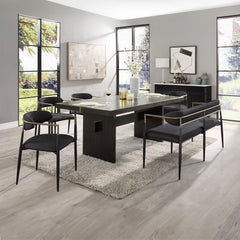 Jaramillo - Bench - Beige Chenille & Black