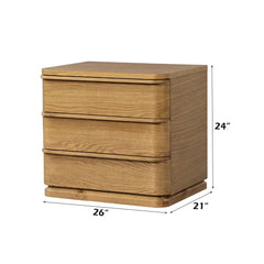 Zoey - Nightstand - Oak