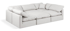 Indulge - Faux Leather 6 Piece Modular Sectional