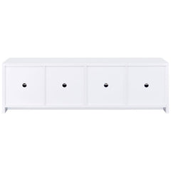 Laughlin - 4 Door Engineered Wood TV Stand - White