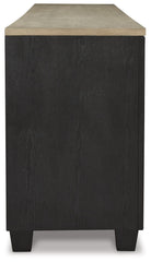 Foyland - 83" TV Stand With Electric Infrared Fireplace Insert - Black / Brown
