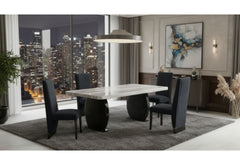 D2502 - 5 Piece Dining Room Set - Black