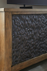 Rosswain - Extra Large TV Stand - Warm Brown