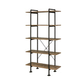Nefo - Bookshelf - Rustic Oak & Black