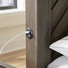 Arkenton - King Panel Bed - Grayish Brown