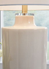 Cylener - Ceramic Table Lamp - Off White