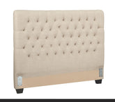 Chloe Beige California King Headboard & Hardware - MyWaynesHome #
