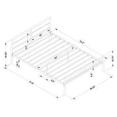Fisher Grey Full Bed - MyWaynesHome #