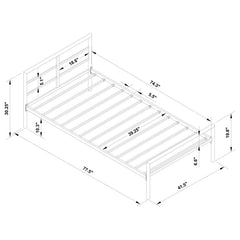 Fisher Grey Twin Bed - MyWaynesHome #