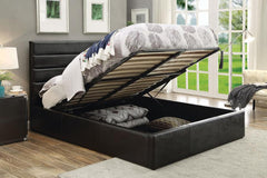 Riverbend Black Eastern King Storage Bed - MyWaynesHome #