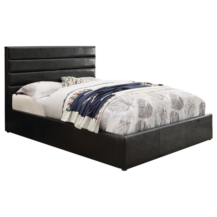 Riverbend Black Eastern King Storage Bed - MyWaynesHome #