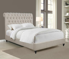 Devon Beige Queen Bed - MyWaynesHome #