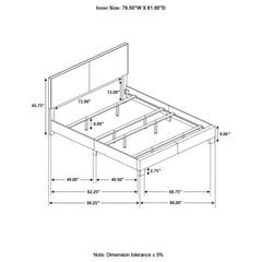 Dorian Brown Eastern King Bed - MyWaynesHome #