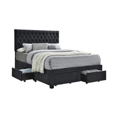 Soledad Grey Eastern King Storage Bed - MyWaynesHome #