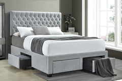 Soledad Grey Queen Storage Bed - MyWaynesHome #