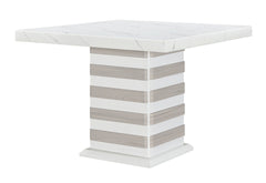 D2507 - Bar Table With Hidden Storage In The Base - White