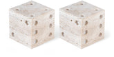 Dice - Travertine Decorative - Natural