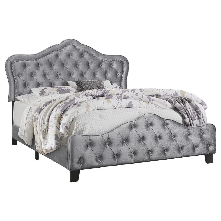 Bella Grey California King Bed - MyWaynesHome #