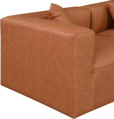 Cube - 4 Piece Modular Sectional With Chaise - Cognac
