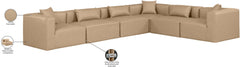 Cube - 6 Piece Modular Corner Sectional - Tan