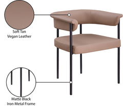 Malin - Faux Leather Dining Chair (Set of 2) - Tan
