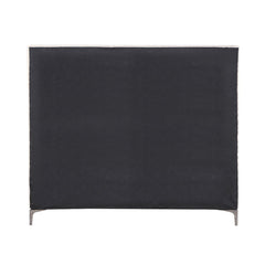 Faiz - Queen Bed - Beige Velvet