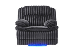 U8686 - Power Recliner With LED - Black