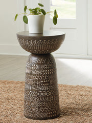 Hadcher - Accent Table - Cream / Brown