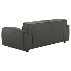 Buxton - Top Grain Leather Upholstered Loveseat