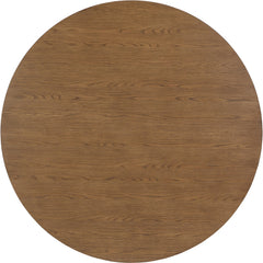 Hexon - 60" Oak Veneer And Solid Wood Dining Table - Brown
