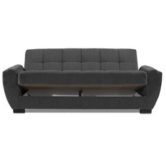 Ottomanson Armada Air - Upholstered Convertible Sofabed With Storage - Gray Chenille