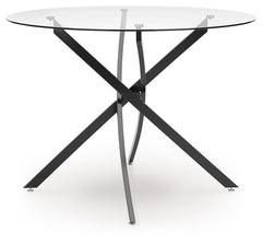 Pharwynn - 5 Pc. - Dining Room Table, 4 Side Chair - Black