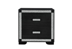 Soleil - Nightstand With Cooler And Speaker - Charcoal