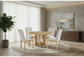 D3124 - 5 Piece Dining Room Set (D3124 Dining Table And 4 D1248 Dining Chairs) - Natural