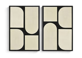 Icon - Mango Wood 2 Piece Wall Art