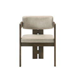 Destin - Side Chair - Light Gray Fabric & Walnut