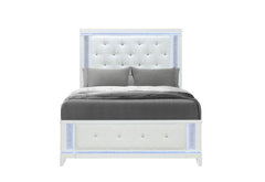 Alina - 5 Piece Queen Bedroom Set With LED, Cooler, Speaker And USB - White