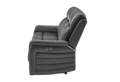 U8879 - Power Reclining Sofa With LED And Global Surround System - Charcoal